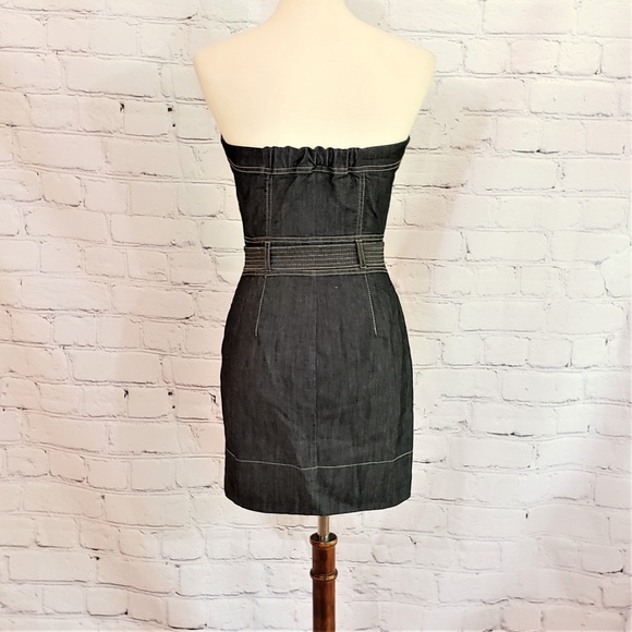 BOOM BOOM JEANS Strapless Denim Dress, S - Picture 3 of 3